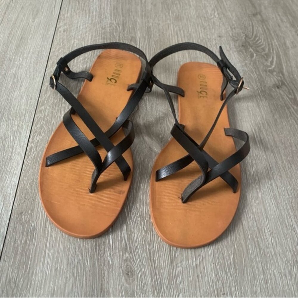 3 for $30 Metaphor Black and Brown Sandals Minimalist Design New  with no Tags!